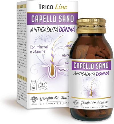 Dr Giorgini Giorgini Dr. Martino CAPELLO SANO ANTICADUTA DONNA pastiglie - 72 g (con biotina, selenio ed estratti di ortica, miglio, equiseto, utili per la salute dei capelli)