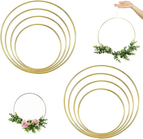 Cerchio decorativo in metallo decorazione natalizia da interno e esterno