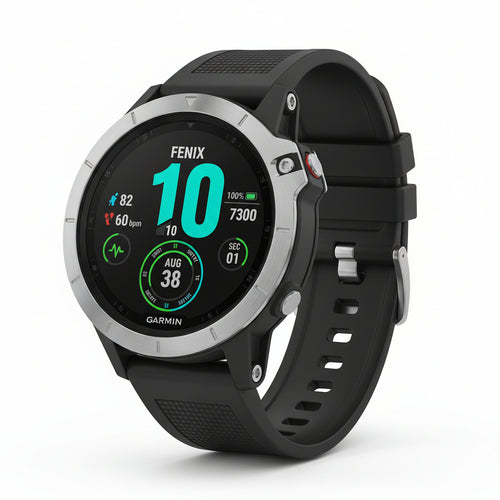 Garmin fnix E 47 mm Multisport Smartwatch, 1.3 Inch AMOLED Touch/Button Display, Up to 16 Days Battery Life, 80+ Sports Apps, Topo Cards, Music, Notifications
