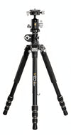 VANGUARD VEO3T+ 264AB - Treppiede da viaggio, macrosta e monopiede in alluminio, con testa a sfera, adattatore multi mouse, punte e borsa per treppiede