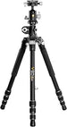 VANGUARD VEO3T+ 264AB - Treppiede da viaggio, macrosta e monopiede in alluminio, con testa a sfera, adattatore multi mouse, punte e borsa per treppiede