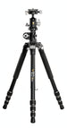 VANGUARD VEO3T+ 264AB - Treppiede da viaggio, macrosta e monopiede in alluminio, con testa a sfera, adattatore multi mouse, punte e borsa per treppiede