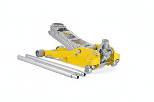 VEVOR Hydraulic Trolley Jack with Low Profile 3 Tonne Heavy Duty Aluminium Hydraulic Trolley Jack with Double Piston Quick Lift Pump, Yellow 93-465 mm