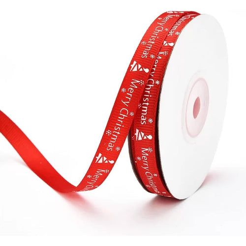 Nastro natalizio per decorazioni e confezioni pacchi regalo 1,5 cm x 2,7 m