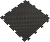 Piastrella in PVC morbida nera, superficie con disegno in rilievo chicchi di riso 50X50X10
