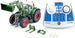 Siku 6796 - Trattore Fendt 933 Vario con caricatore, in metallo e plastica, 1:32, telecomandato, incl. telecomando Bluetooth e accessori, controllo tramite App