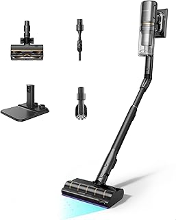 dreame V20 Pro-A Cordless Stick Vacuum, 0mm Edge Cleaning, Tangle-Free, Hard Floor & Carpet Cleaning, 210AW Suction, 90min Max Run Time, 99.99% Filtration, Pet Fur Cleaning