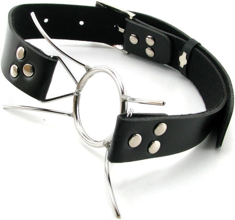 Bavaglio Anello Metallico Open Mouth Hole Fetish Fantasy Spider Gag O Ring Metal
