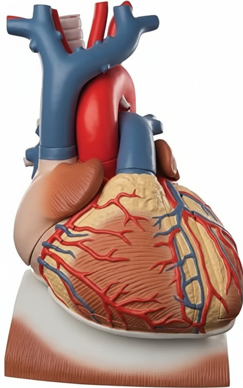 3B Scientific VD251 Modello di Anatomia Umana Cuore su Diaframma, Ingrandito 3 Volte, in 10 Parti + software gratuito di anatomia - 3B Smart Anatomy