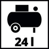 Compressore TC-AC 200/24/8 autolubrificato serbatoio da 24 litri fino ad 8 bar con valvola di sicurezza