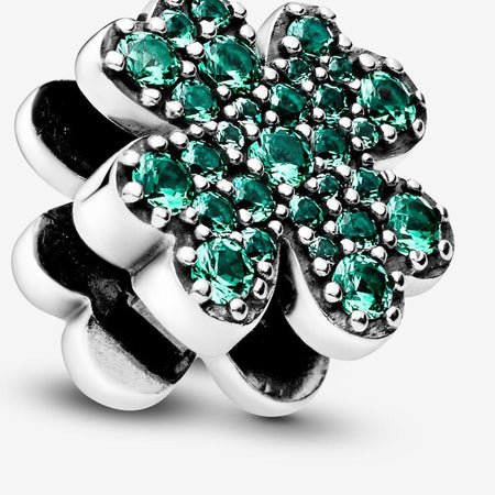 PANDORA Charm Reflexions Quadrifoglio con pavé