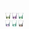 Set 6 bicchieri fusion liquore colorati - RCR