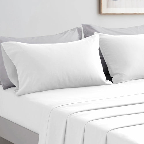 Coppia Federe in Tessuto 100% Cotone Bianco LL1881kari B60