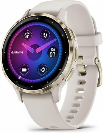 Garmin Venu 3S 41 mm Fitness Smartwatch, 1.2 Inch AMOLED Touch Display, Up to 10 Days Battery Life, 30+ Sports Apps, Bluetooth Telephony and Voice Assistance, Music, GarminPay, Wheelchair Mode