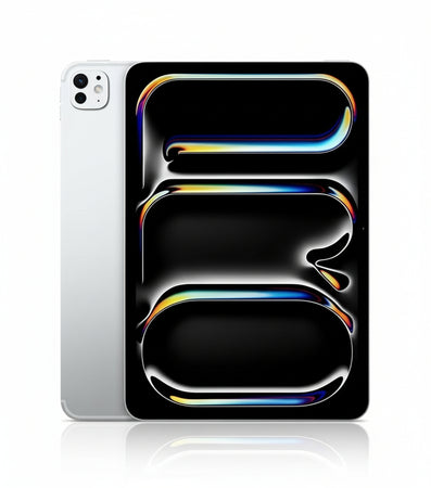 Apple iPad Pro (M4), 28 cm: Ultra Retina XDR Display, 1TB, 12MP Landscape Front Camera/12MP Rear Camera, LiDAR Scanner, Wi-Fi 6E and 5G Cellular with eSIM, Face ID, Nano Texture Glass, Silver
