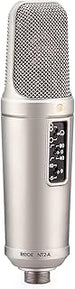 Rode NT2-A Complete Bundle, Microfono a Condensatore, Doppio Diaframma Largo da 1, Risposta Polare Cardioide/Omni/Figura 8, Comprende SM6, Argento