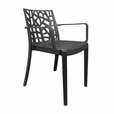 Sedia in Polipropilene Miami con braccioli per interno e esterno, adatto per bar e strutture