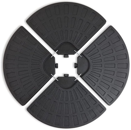 Base in plastica per ombrellone palo laterale marmette quadrate da riempire
