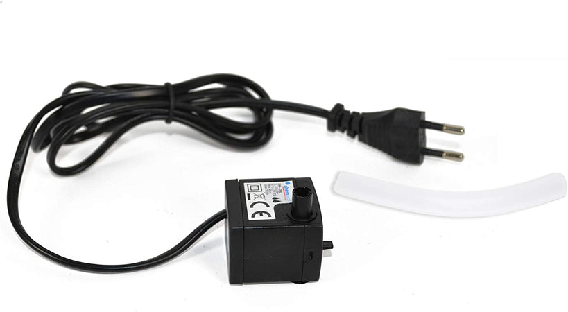 Fontana per presepe con tetto paesaggio in legno h 13 cm