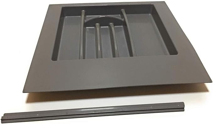 Porta posate Pvc da 45 cm, – ideale organizzare cassetti cucina per posate e utensili cucina – funzionale porta posate da cassetto in plastica – 6 comodi e pratici scomparti