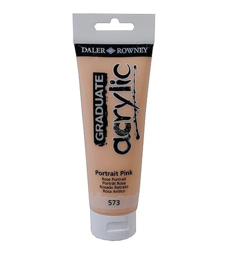 DALER ROWNEY - COLORE ACRILICO FINE GRADUATE PEACH PINK 120 ML