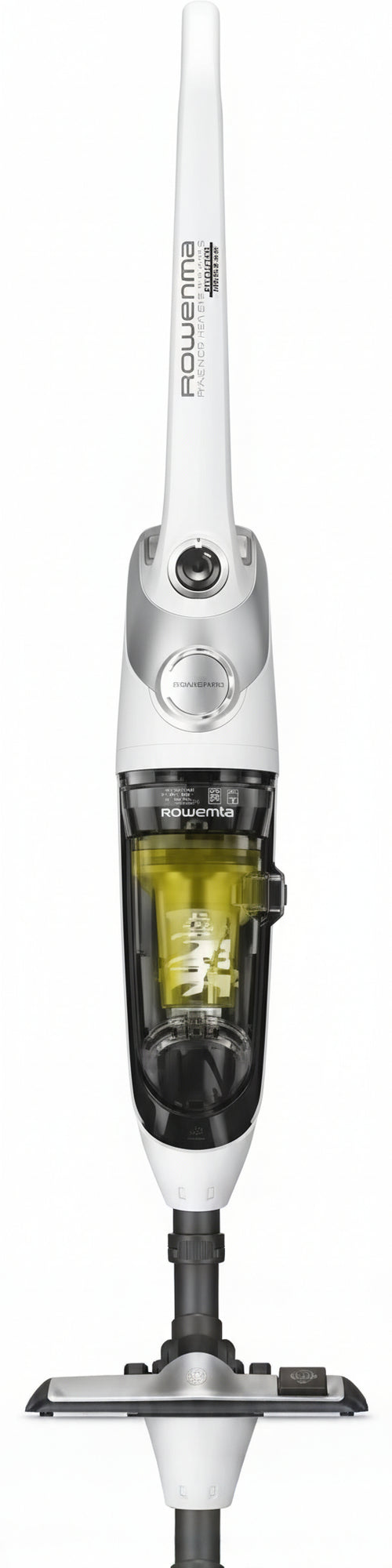 Rowenta RH8147WA Powerline Extreme Cyclonic, Scopa Elettrica con Filo e Senza Sacco, Tecnologia Ciclonica, Potenza 750 W, Capacit 0.9 l, Nero, Grigio, Bianco, Giallo RH8147