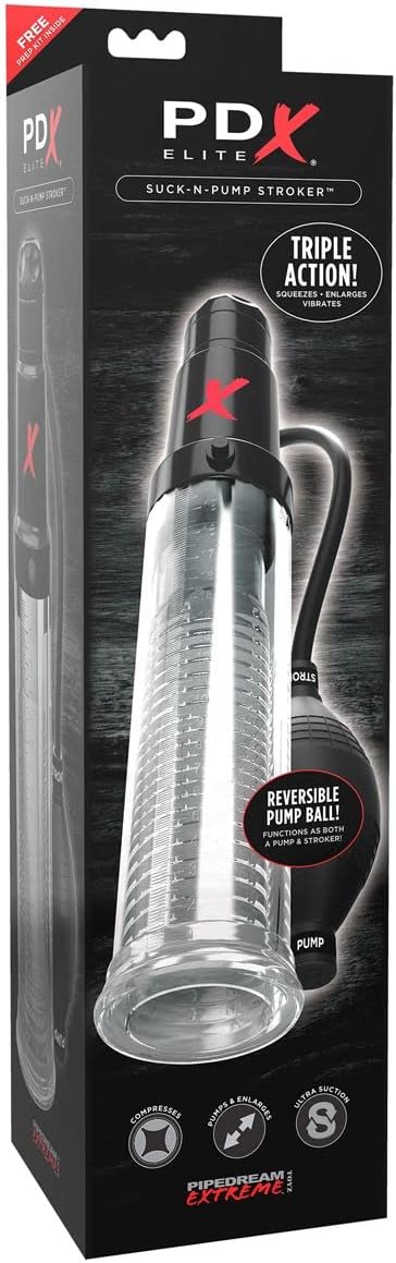PDX ELITE - 3 in 1 masturbatore pompa per il pene suzione testurizzato