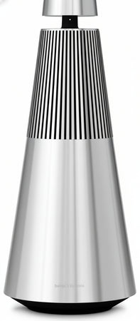 Bang & Olufsen Beosound 2 (3rd Gen) - Elegant and Powerful WiFi Home Speaker with 360 Degree Room-Filling Sound, Standing or Shelf Speaker Made of High-Quality Aluminium - Natural