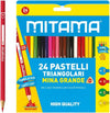 MITAMA - 24 PASTELLI TRIAGOLARI MINA GRANDE