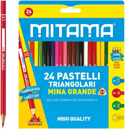 MITAMA - 24 PASTELLI TRIAGOLARI MINA GRANDE