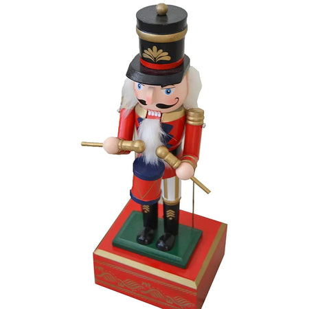 Statuetta decorativa "Soldatino schiaccianoci" natalizio con carillon decorazione natalizia