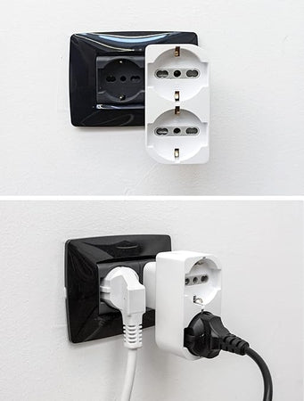 ELECTRALINE - ADATT. SALVASPAZIO 2P UNIVERSALI BIANCO