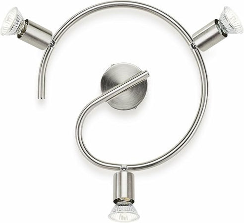 PHILIPS - LIMBALI FARETTI A SPIRALE 3LUCI NICKEL