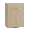 Mobile basso con 1 cassetto e 2 Ante, scarpiera Level guide in ABS h 111 cm