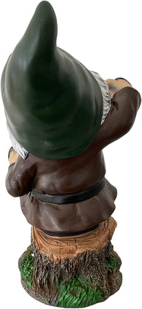 Sette nani in poliresina da giardino nanetti di Biancaneve per aiuola h 28 cm