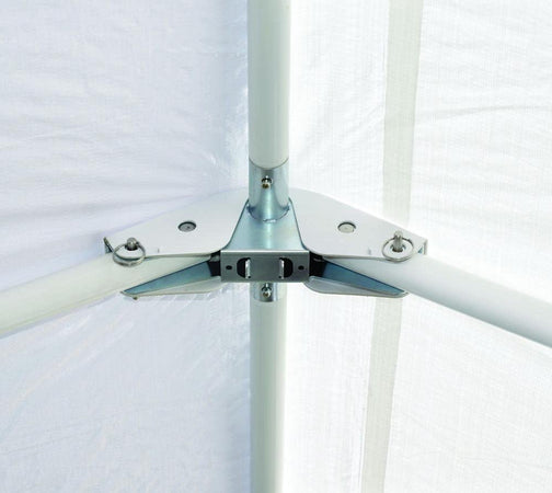 Gazebo per auto "Carport" con pali in acciaio 3 x 6 mt garage da giardino