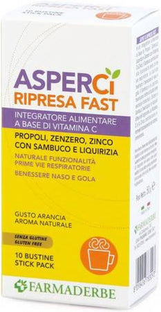 Farmaderbe Asper Ci Ripresa Fast Integratore Alimentare 10 Bustine