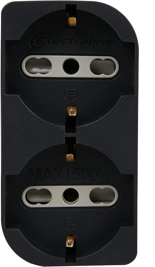 ELECTRALINE - ADATT. SALVASPAZIO 2P UNIVERSALI NERO
