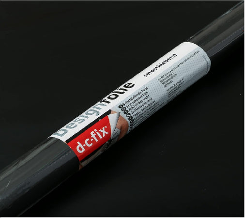 D-C-FIX - PELLICOLA ADESIVA MINI 90X210 CM TINTA UNITA NERO OPACO