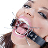 Bavaglio Anello Metallico Open Mouth Hole Fetish Fantasy Spider Gag O Ring Metal