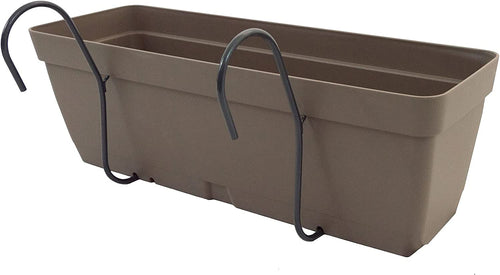 Vaso in plastica 100% riciclata Muro mare Basic con supporto incluso Made in Italy