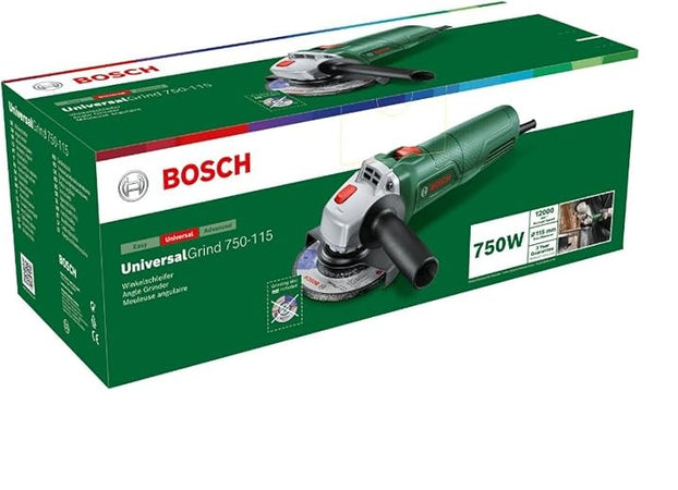 BOSCH - MINI SMERIGLIATRICE ANGOLARE 750W UNIVERSALGRIND 750W-115 CON CAVO ELETTRICO