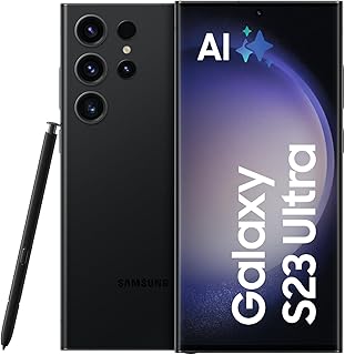 Samsung Galaxy S23 Ultra Android Smartphone, 256GB, 5.000mAh Akku, Smartphone ohne Vertrag Phantom Black inkl. 36 Monate Herstellergarantie [Exklusiv bei Amazon]