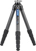 Leofoto - Ranger - Treppiede in carbonio con base di livellamento - Gambe regolabili in 3 angoli - Ideale per Lavori Panoramici e Videografi - LS-365CEX