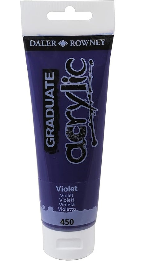 DALER ROWNEY - COLORE ACRILICO FINE GRADUATE VIOLET 120 ML