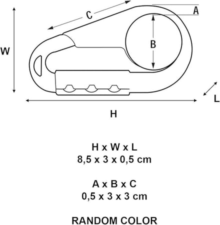 MASTER LOCK - MOSCHETTONE CON COMBINAZIONE