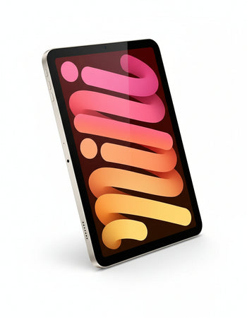 Apple iPad Mini (A17 Pro): 8.3 inch Liquid Retina Display, 256 GB, WiFi 6E, 12 MP Front/12 MP Rear Camera, Touch ID, All Day Battery - Polar Star