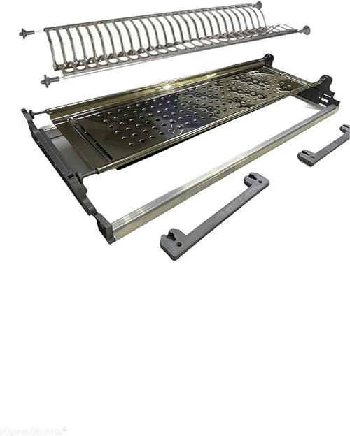 Scolapiatti da Incasso con Telaio in Acciaio Inox 86 cm