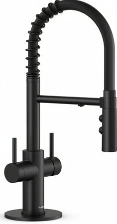 BLANCO CATRIS-S Flexo Filter Kitchen Tap in Matte Black High Pressure Filtered Water with the BWT Filter Change from Clear Jet to Shower Jet Ensured Water Quality & Water-Saving