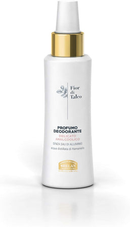 Helan, Fior di Talco, Profumo Deodorante, Spray - Analcolico, Delicato sulla Pelle - Antiodore ad Azione Dermopurificante, Previene Bruciori e Irritazioni - 100 ml - Naturopatica shop & therapy